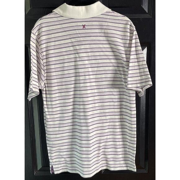 HURLEY Polo Shirt Mens Medium Y2K Vintage Skate Popped Collar Freedom of Choice - Picture 4 of 9